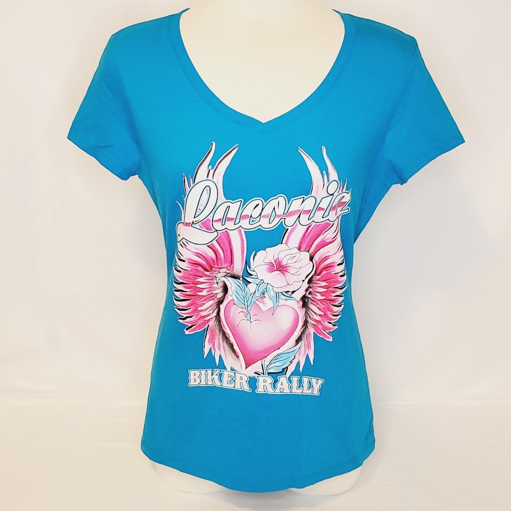 Laconia Biker Rally Women's V-Neck Tee
